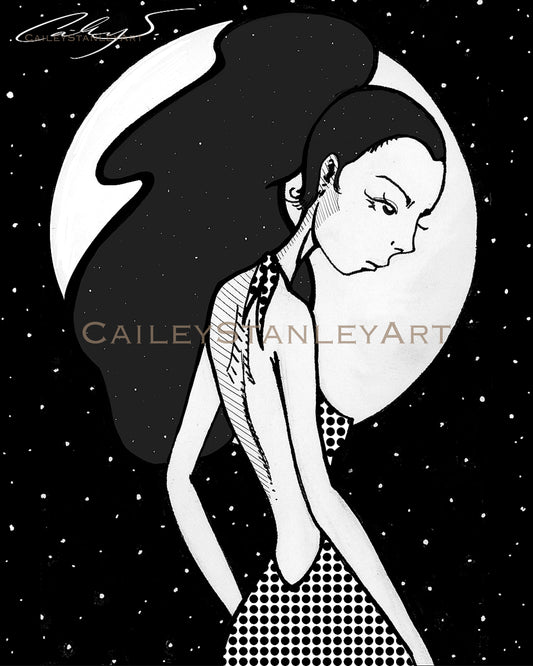 Moon Series - "Polka Dot Dress"