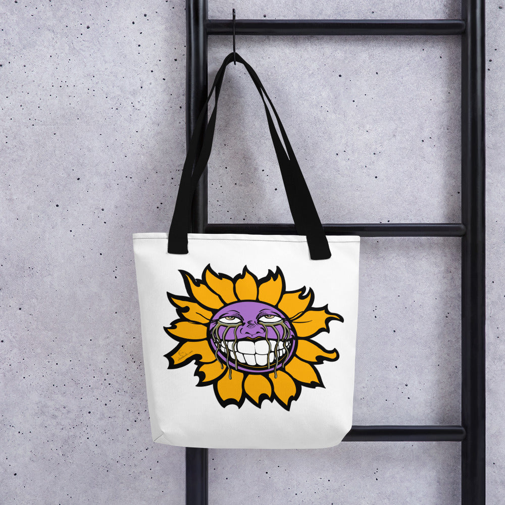 "Sunflower" Purple Tote bag