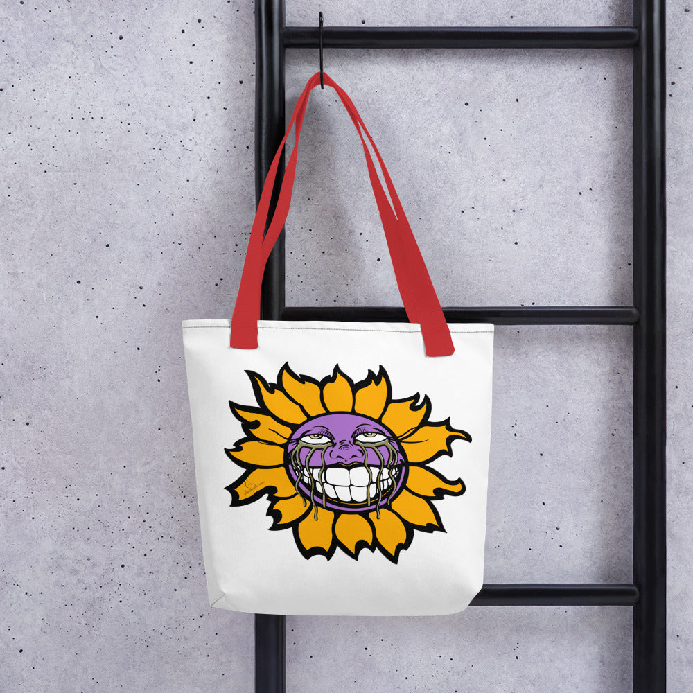 "Sunflower" Purple Tote bag