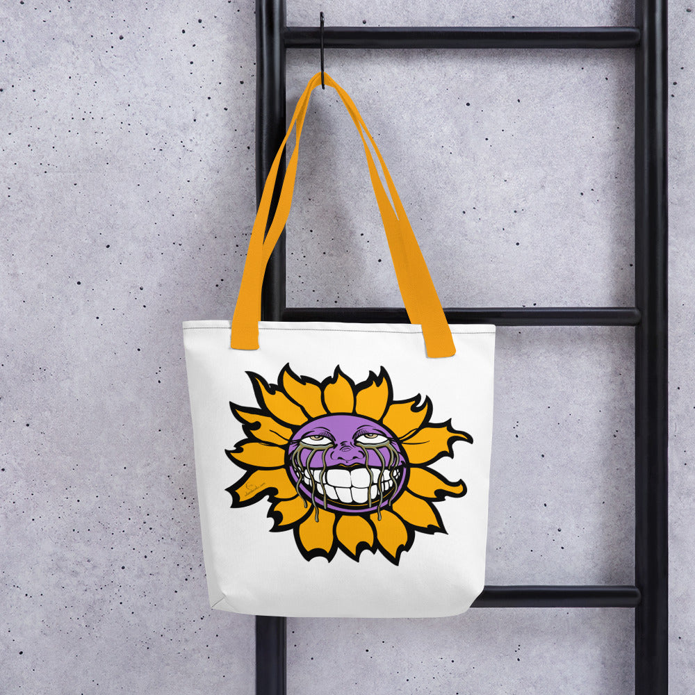 "Sunflower" Purple Tote bag