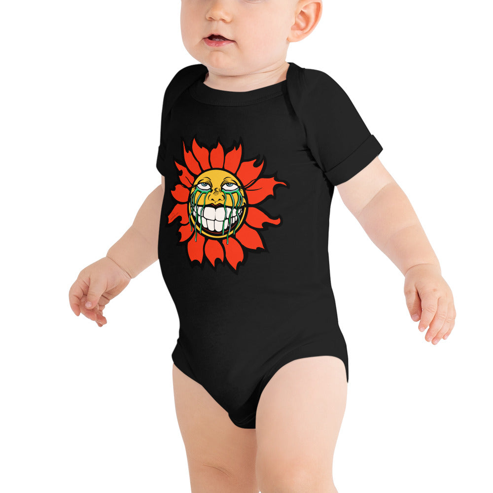 "Sunflower" Orange Baby short sleeve one piece