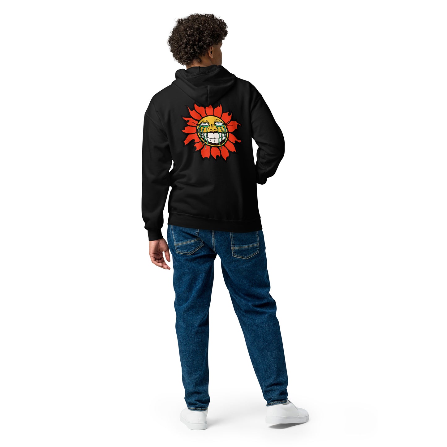 "Sunflower" Orange Unisex heavy blend zip hoodie