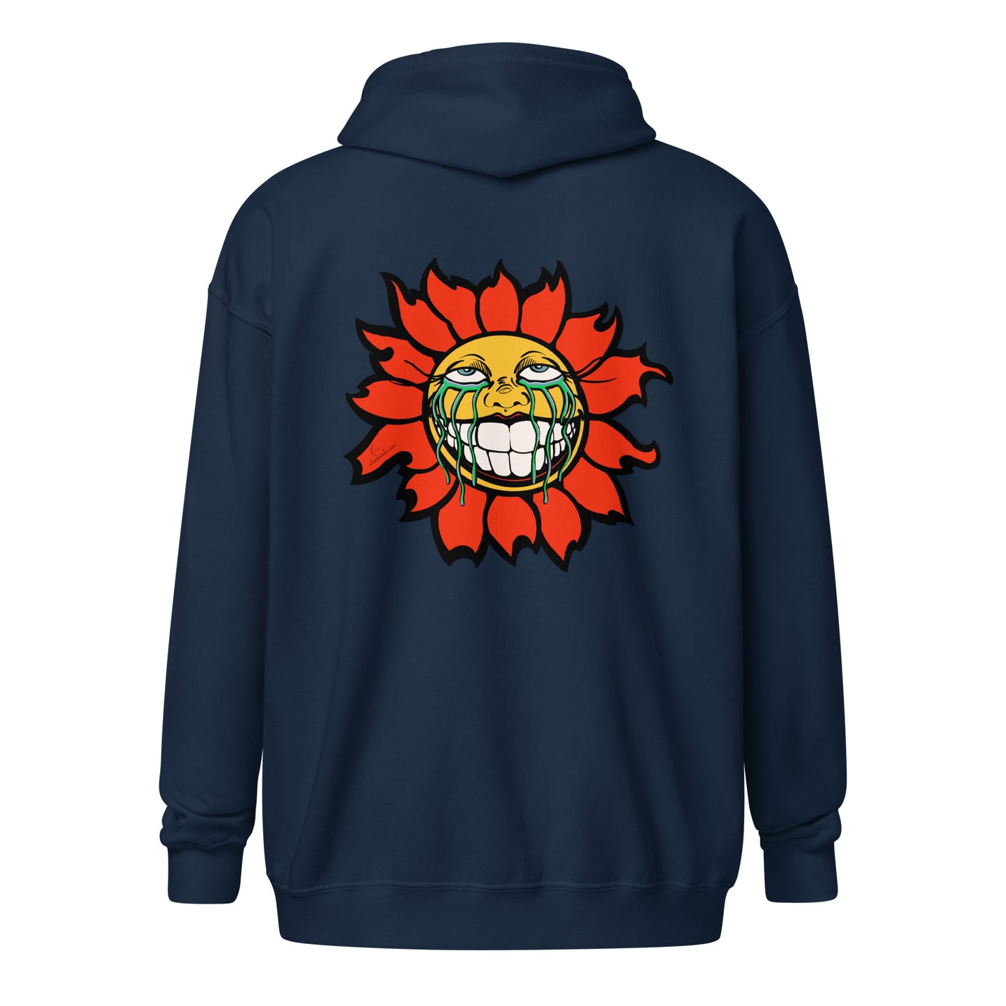 "Sunflower" Orange Unisex heavy blend zip hoodie