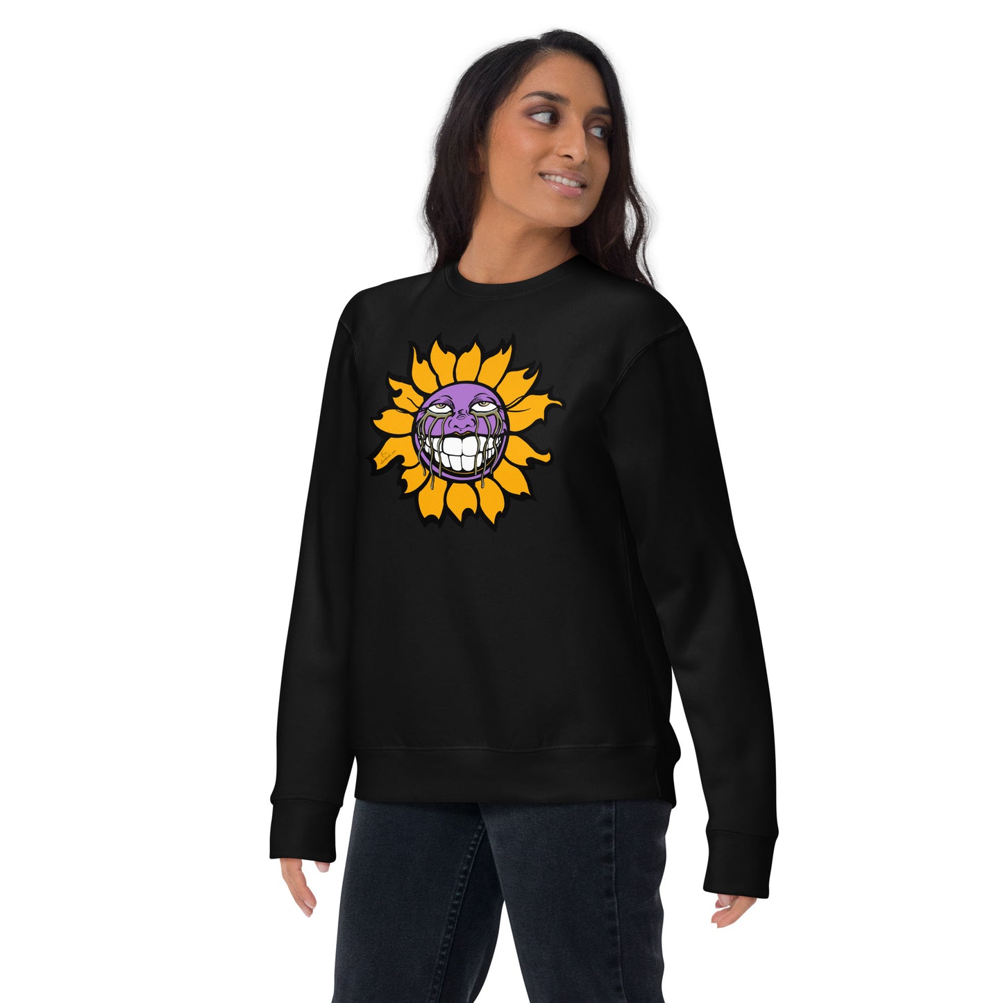 "Sunflower" Purple Unisex Premium Sweatshirt