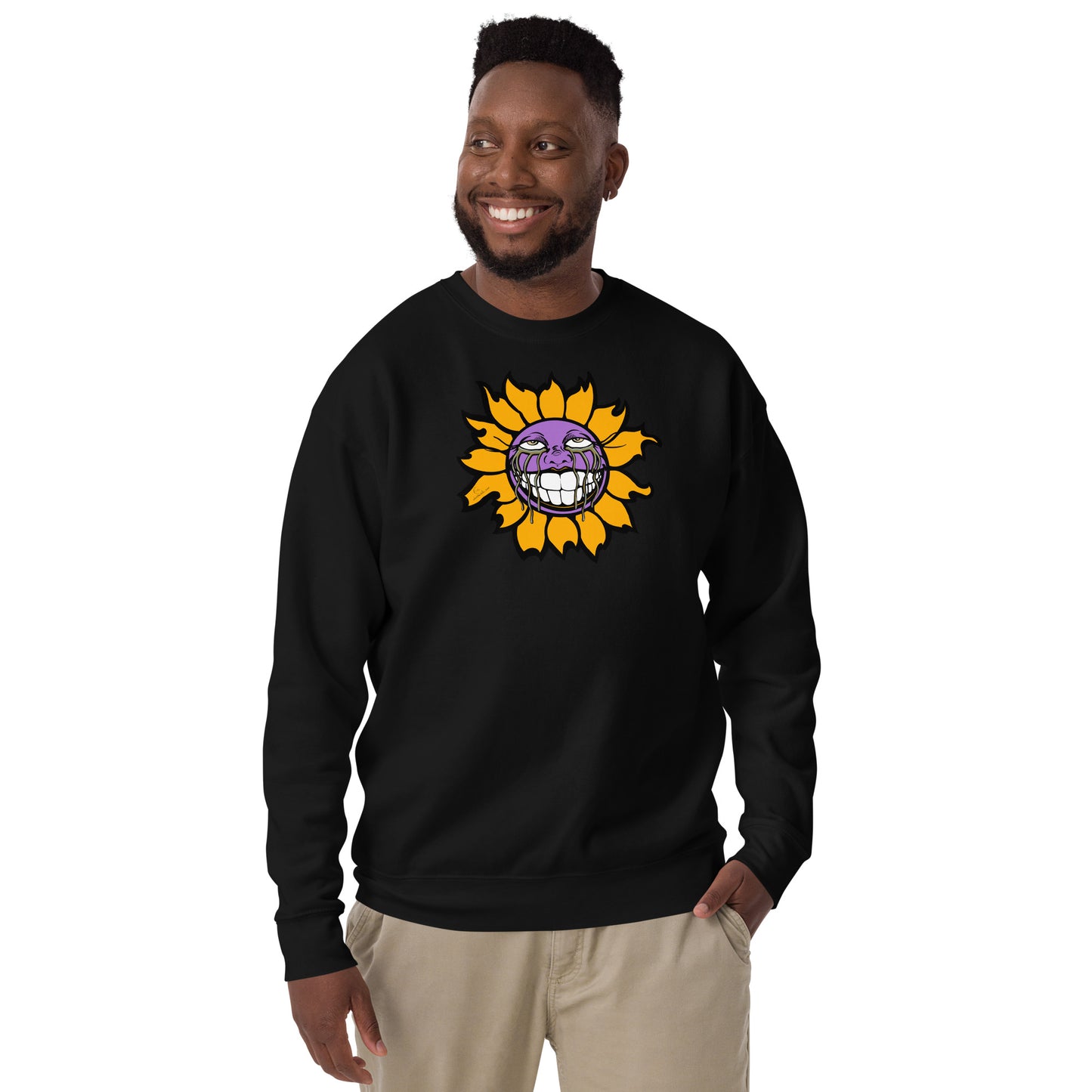 "Sunflower" Purple Unisex Premium Sweatshirt